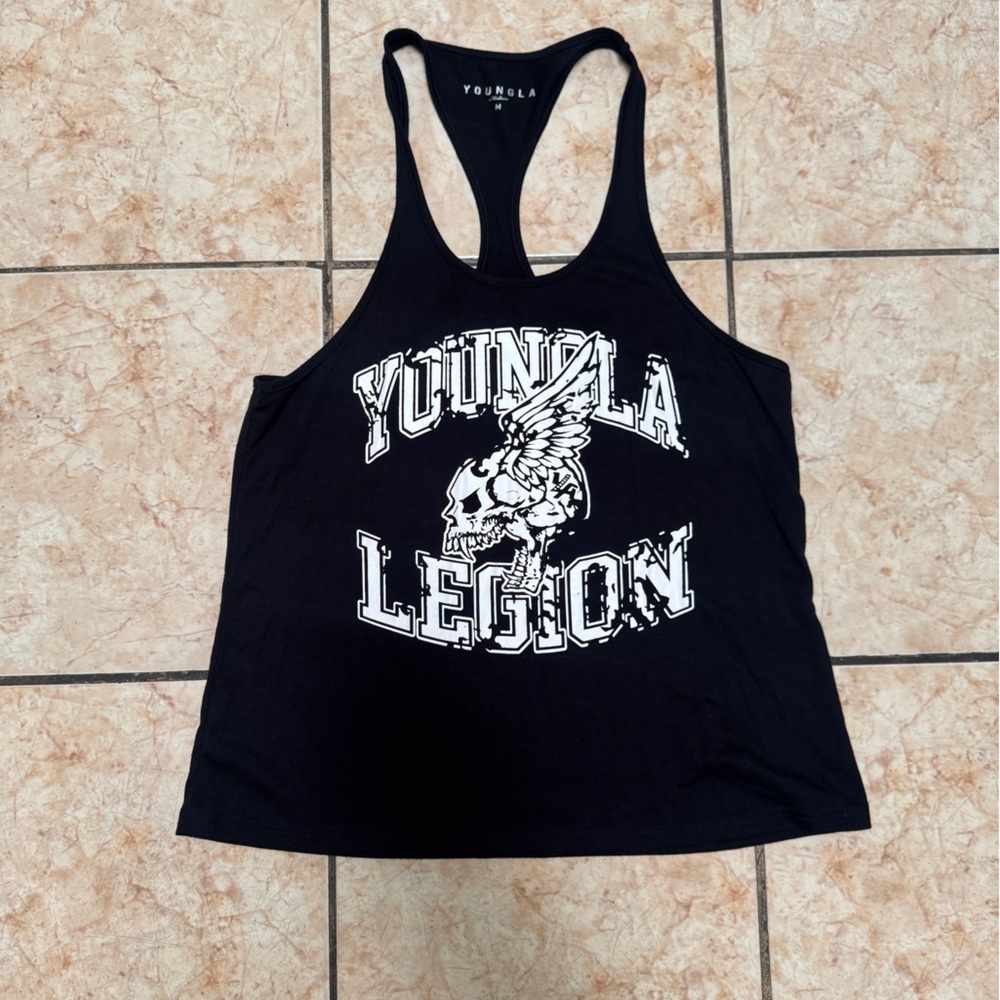 YoungLA Black Graphic Tank Top